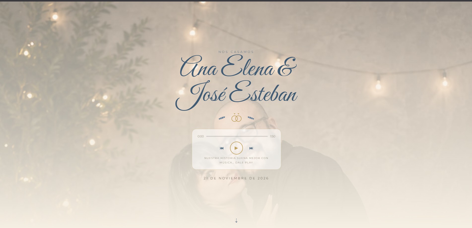 Invitación digital para bodas